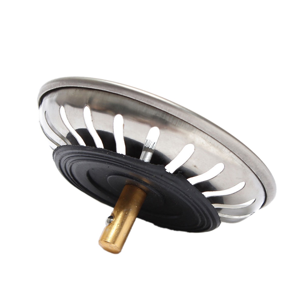 Stainless Steel Home Kitchen Sink Drain Stopper Basket Strainer 1x Kitchen Sink Strainer Waste Plug Image