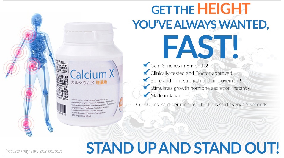 Calcium X Japan Height Enhancer Bottle 180 tablets Lazada PH