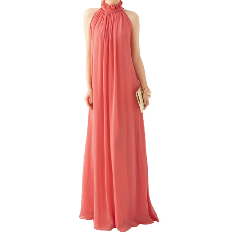 Amart Bohemian Style Summer Women Chiffon Long Dresses