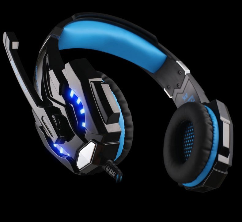 Gigaware Kotion G9000 Gaming Led Headset 3 5mm Usb Port Blue Black