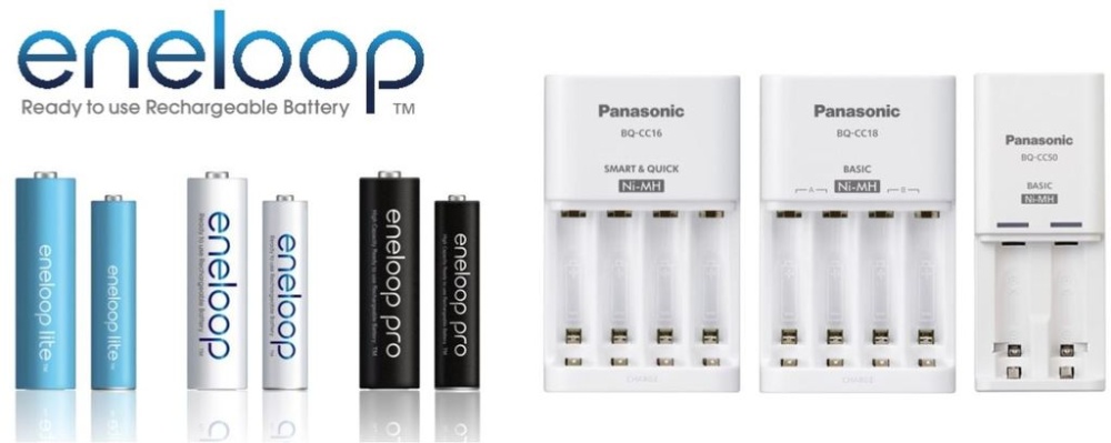 Panasonic Eneloop 10 AA & 4 AAA Battery & Charger Combo KKJ17MCA104)