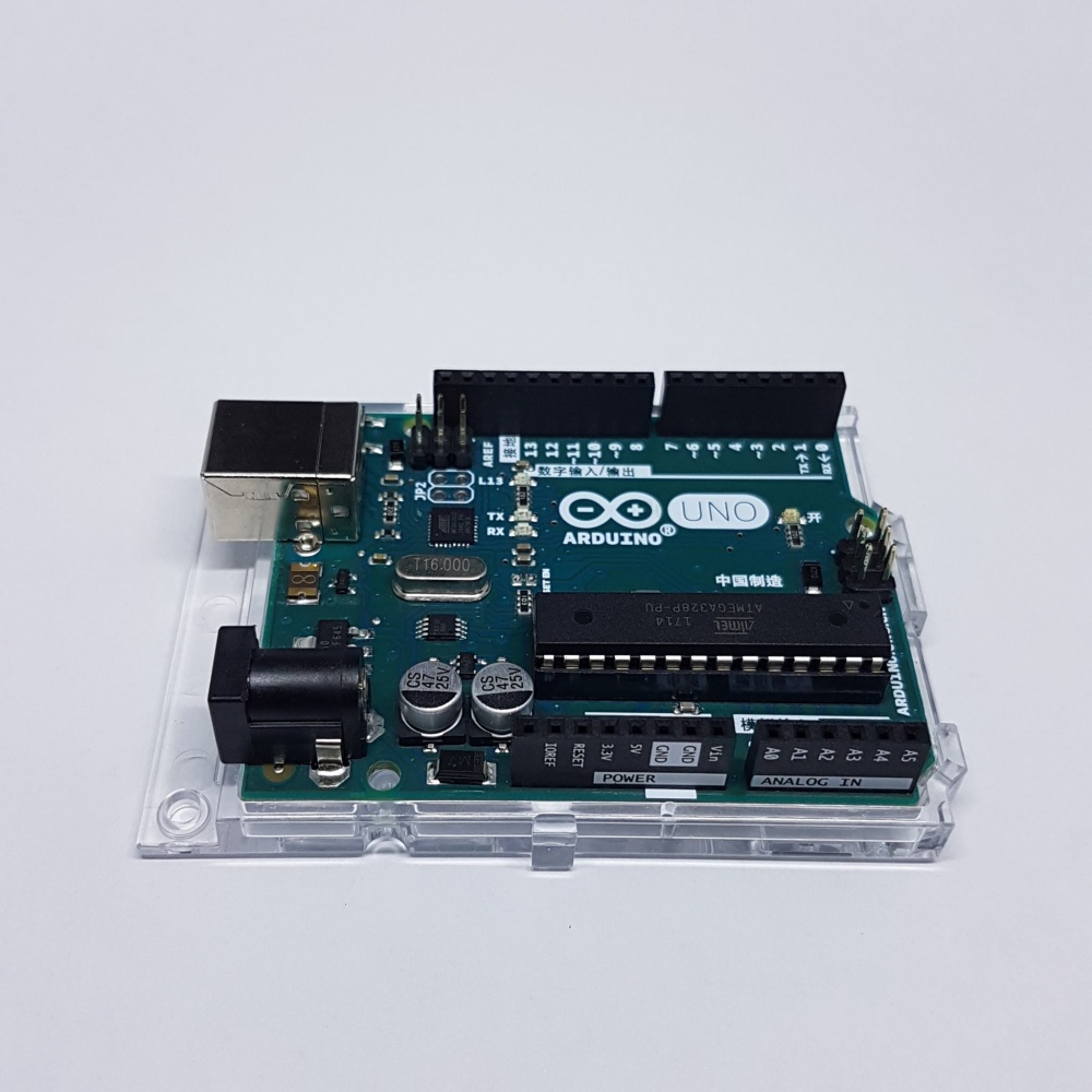 Original arduino uno with free acrylic base and