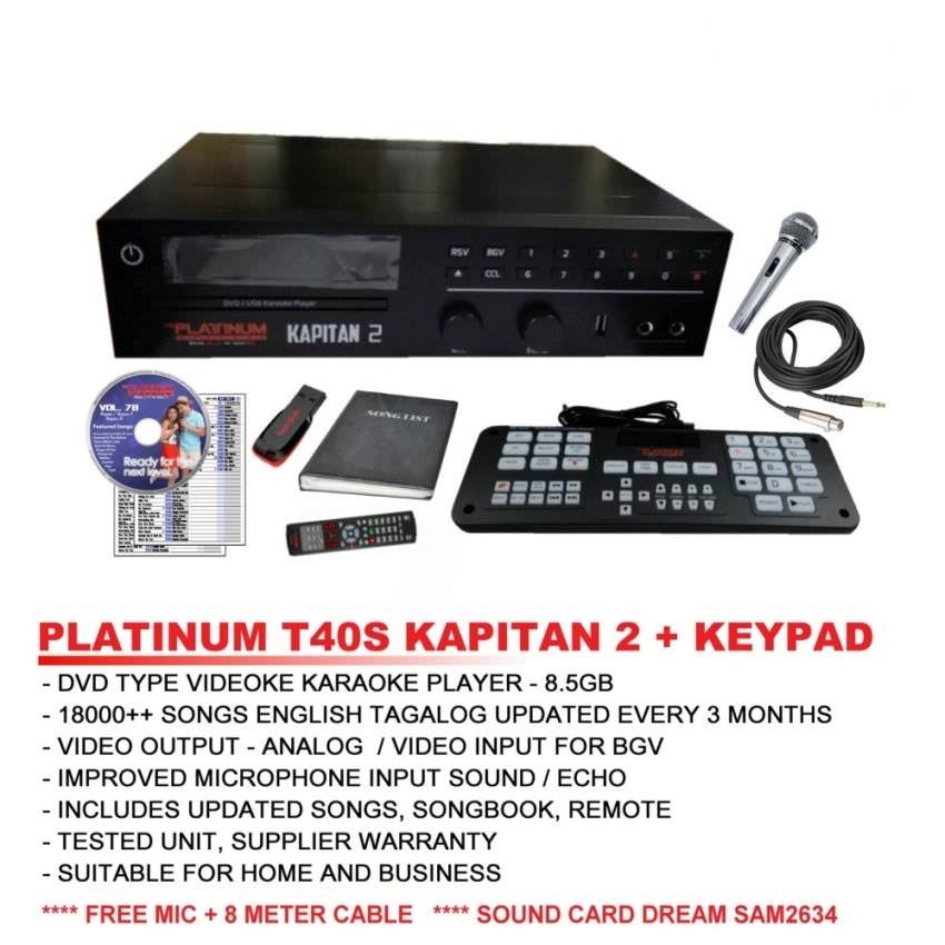 Platinum Kapitan 2 T40S Limited Edition DVD Karaoke Player