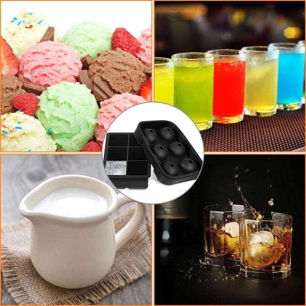 Philippines Leegoal Ice Cube Trays Silicone Set Of 3 Sphere Round 6 Suitable For Parties Bars Restaurants Summer Holiday And Gifts Whiskey Tail Ice Coffee Iced Tea Juice Drinkakes Thenbsp