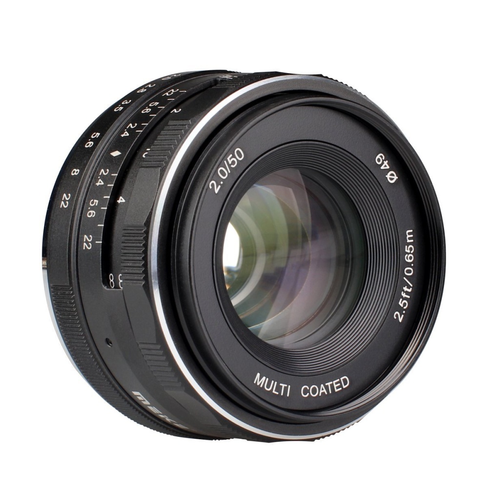 Meike MK-50mm 50mm f/2.0 Manual Focus Fixed Lens for Fujifilm 