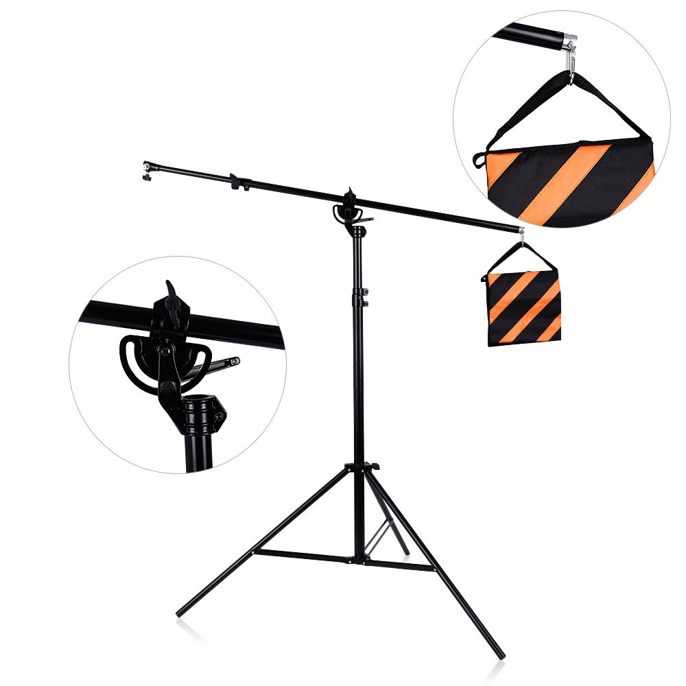 Black Sandbag Counter Weights For Light Stands - Photo Studio Boom Arm Accessory