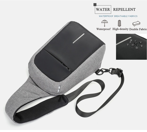 Men Anti-theft Chest Bag Waterproof Travel Bag Multi-pocket Sling Bag