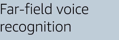 Far-field voice recognition