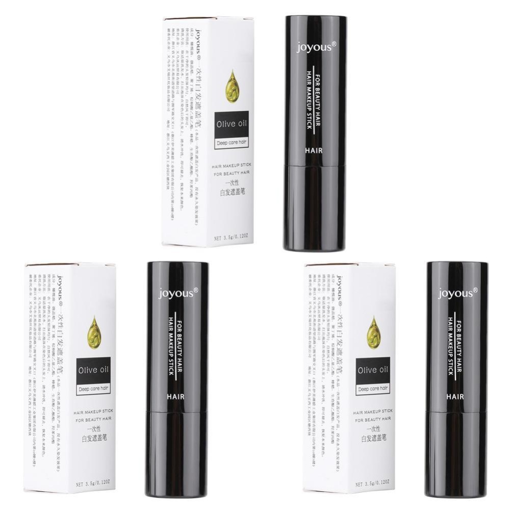 3colors Hair Color Pen Temporary Lipstick Hair Dye Coloring White