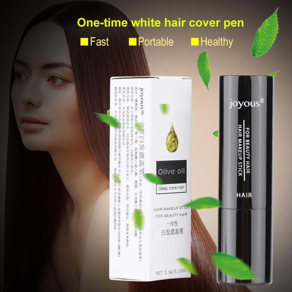 3colors Hair Color Pen Temporary Lipstick Hair Dye Coloring White